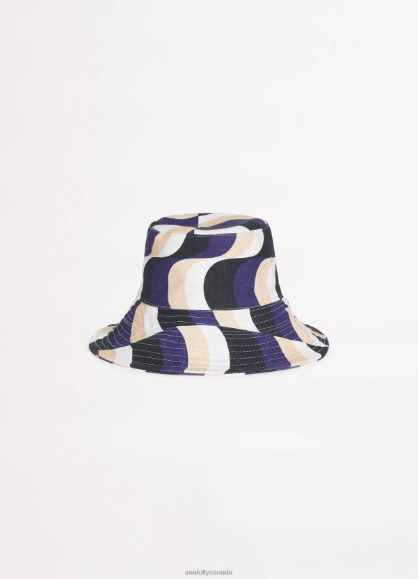 Seafolly Women Modern Take Bucket Hat ZZ6BL782 Accessories Black