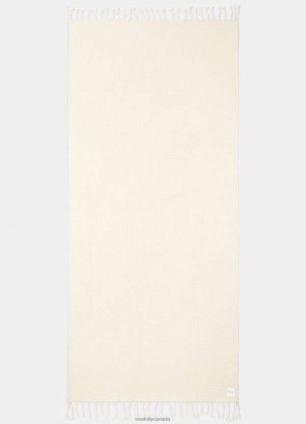 Seafolly Women Waffle Towel & Tote Set ZZ6BL770 Accessories Sand