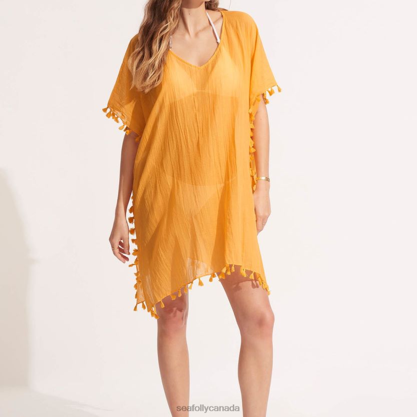 Seafolly Women Amnesia Kaftan ZZ6BL639 Clothes Rockmelon