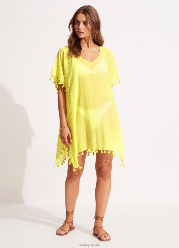 Seafolly Women Amnesia Kaftan ZZ6BL714 Clothes Celery