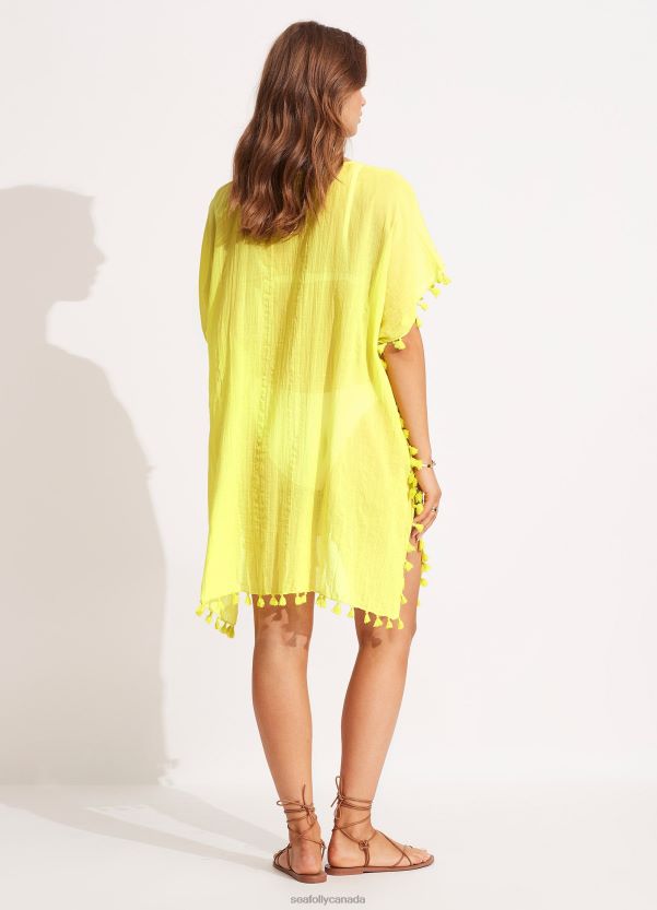 Seafolly Women Amnesia Kaftan ZZ6BL714 Clothes Celery