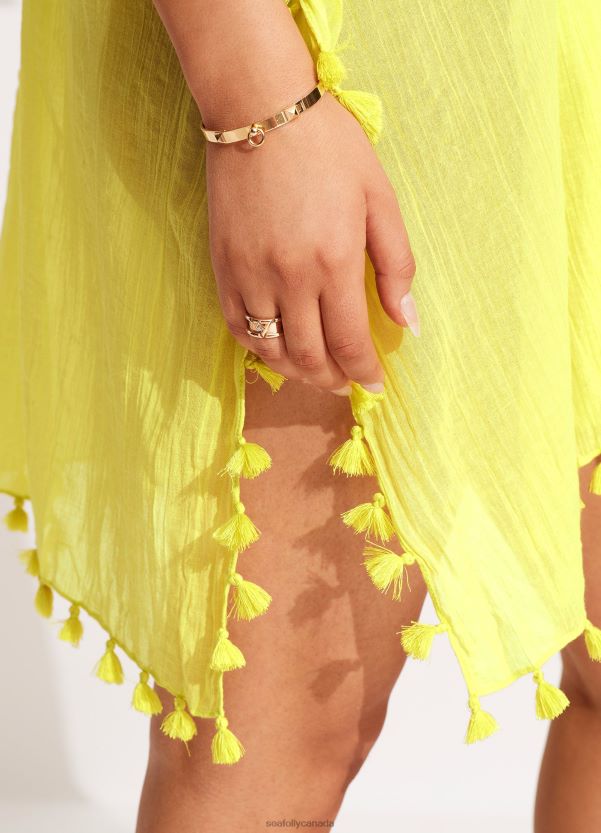 Seafolly Women Amnesia Kaftan ZZ6BL714 Clothes Celery