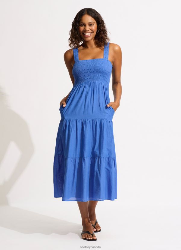 Seafolly Women Faithful Midi ZZ6BL667 Clothes Azure
