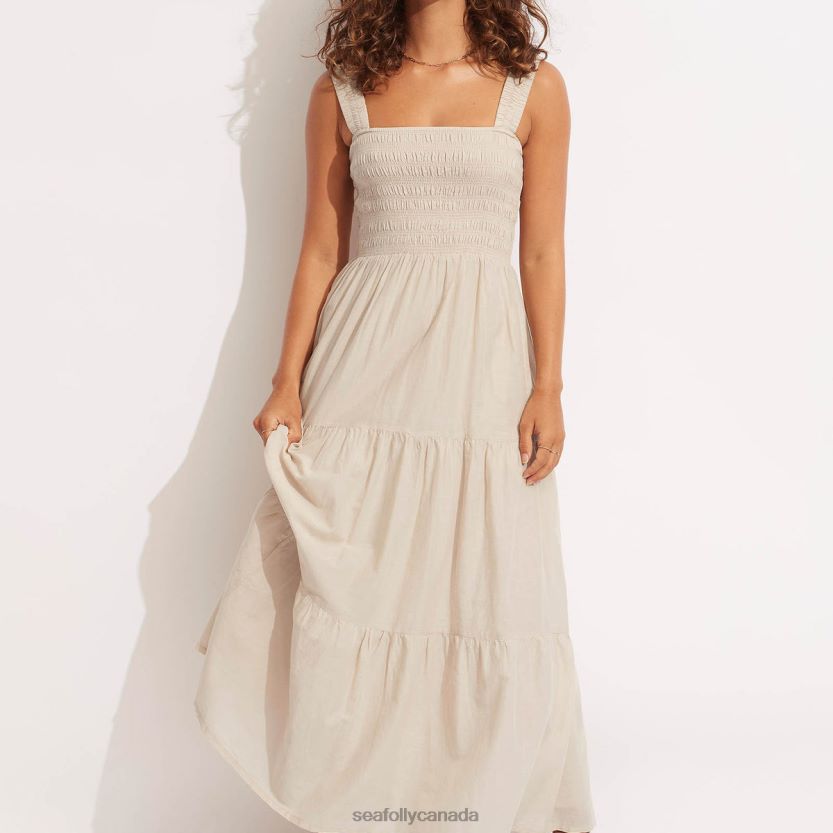 Seafolly Women Faithful Midi ZZ6BL670 Clothes Natural