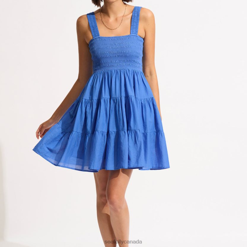 Seafolly Women Faithful Mini Dress ZZ6BL669 Clothes Azure