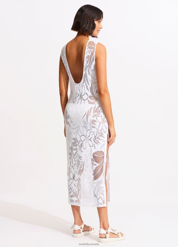 Seafolly Women Islands Cover Up ZZ6BL671 Clothes White