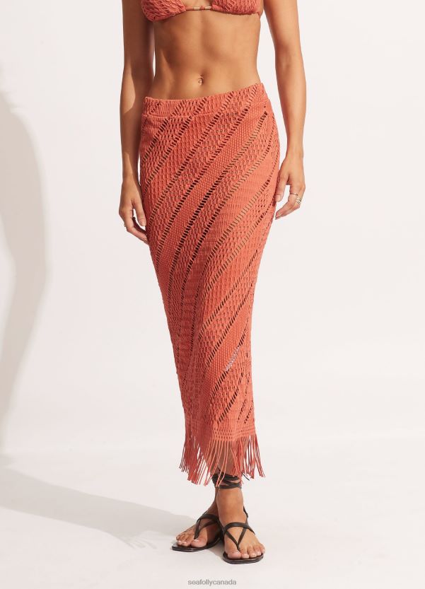 Seafolly Women Marrakesh Skirt ZZ6BL730 Clothes Cinnamon