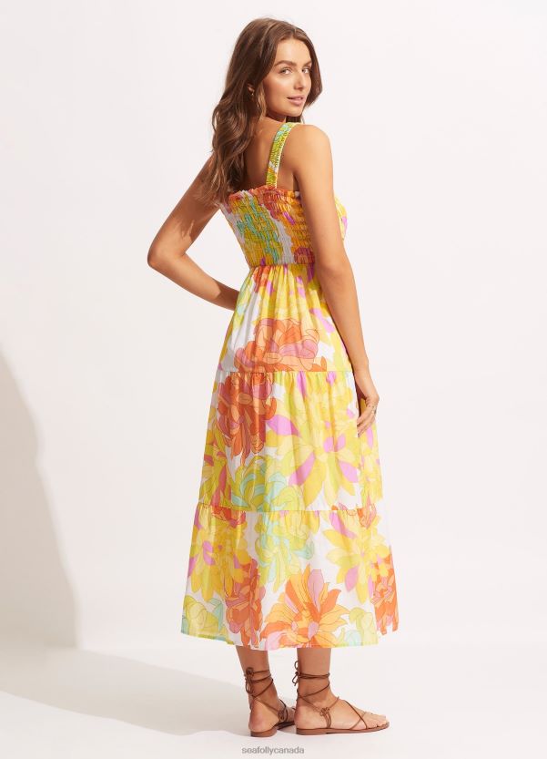Seafolly Women Palm Springs Midi DressLime Light ZZ6BL666 Clothes Limelight