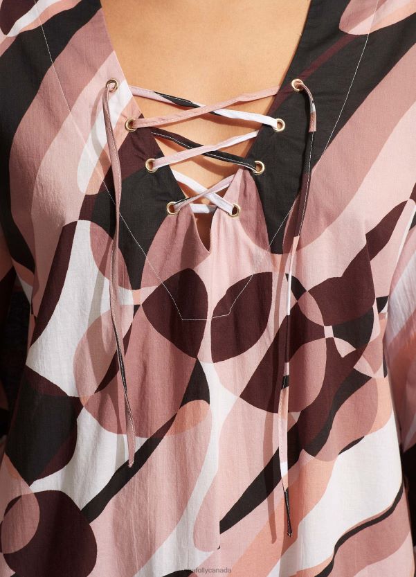 Seafolly Women PoolsideMaxi Cover Up ZZ6BL706 Clothes Sepia