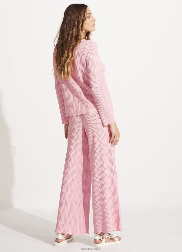 Seafolly Women Crochet Knit Pant ZZ6BL649 Clothes Parfait Pink