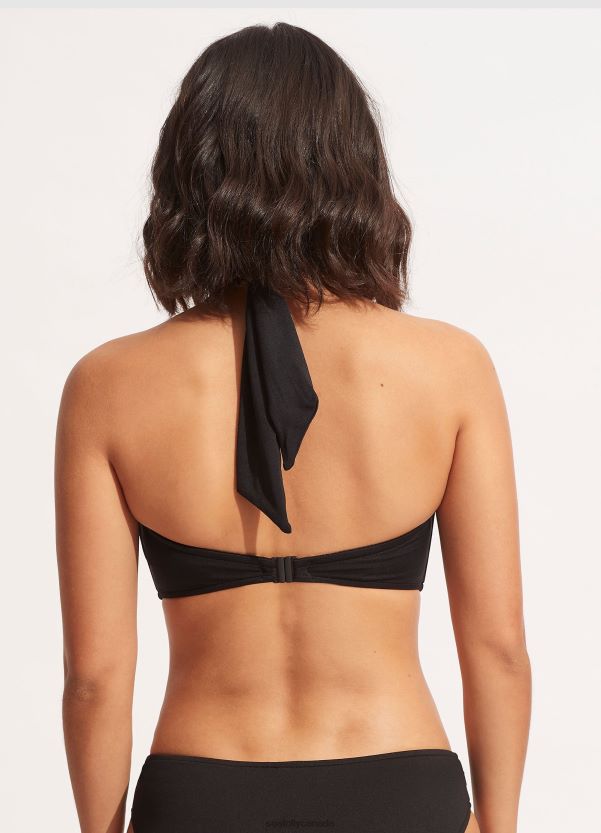 Seafolly Women Collective Halter Bandeau ZZ6BL192 Swimwear Black