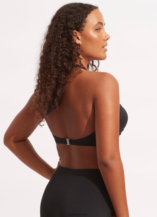 Seafolly Women Collective Halter Bandeau ZZ6BL192 Swimwear Black