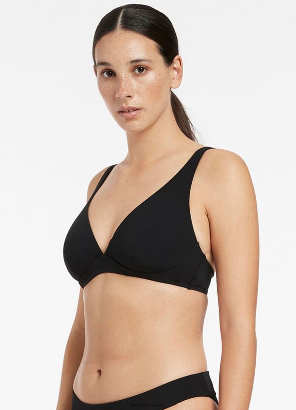 Seafolly Women Jetset D/Dd Underwire Bikini Top ZZ6BL302 Swimwear Black