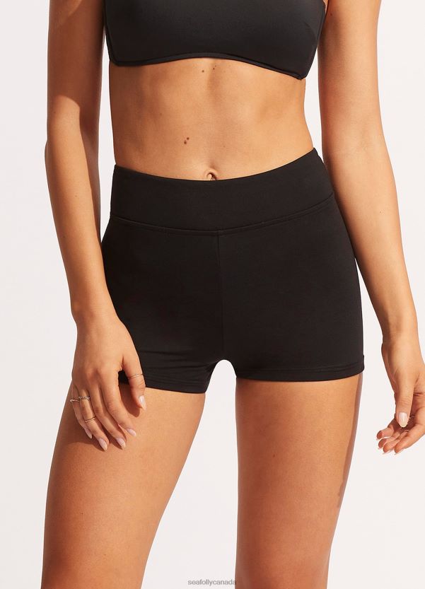 Seafolly Women Collective Boyleg Pant ZZ6BL249 Swimwear Black