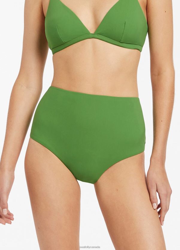 Seafolly Women Jetset Full Coverage Pant ZZ6BL470 Swimwear Palm