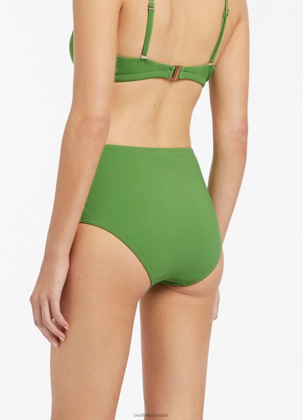 Seafolly Women Jetset Full Coverage Pant ZZ6BL470 Swimwear Palm