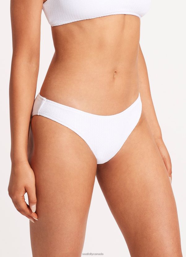 Seafolly Women Sea Dive Hipster Pant ZZ6BL255 Swimwear White