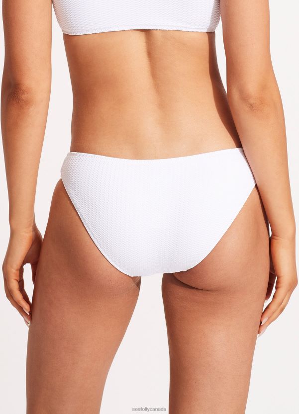 Seafolly Women Sea Dive Hipster Pant ZZ6BL255 Swimwear White