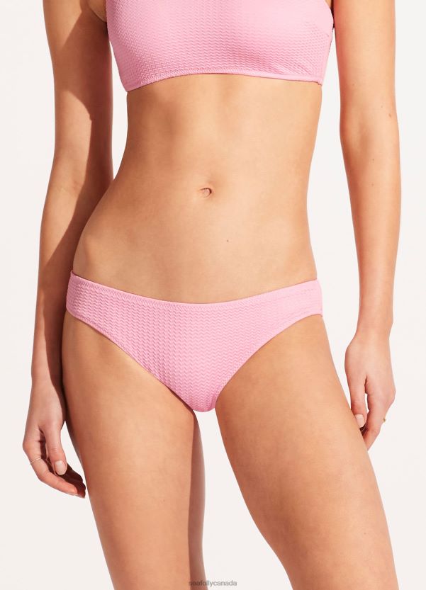 Seafolly Women Sea Dive Hipster Pant ZZ6BL321 Swimwear Parfait Pink