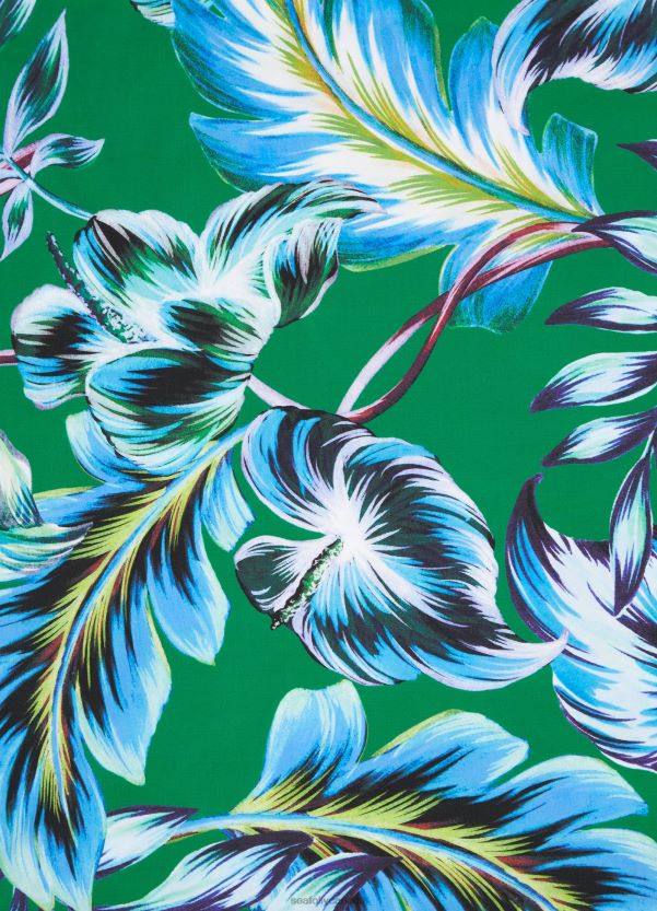 Seafolly Women Viva Fold Down Pant ZZ6BL626 Swimwear Emerald