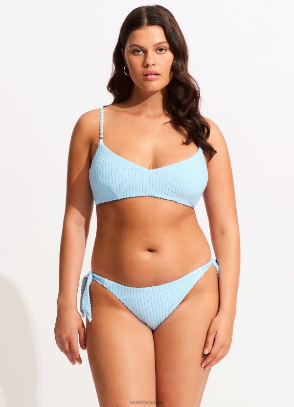 Seafolly Women Havana Bralette ZZ6BL567 Swimwear Powder Blue