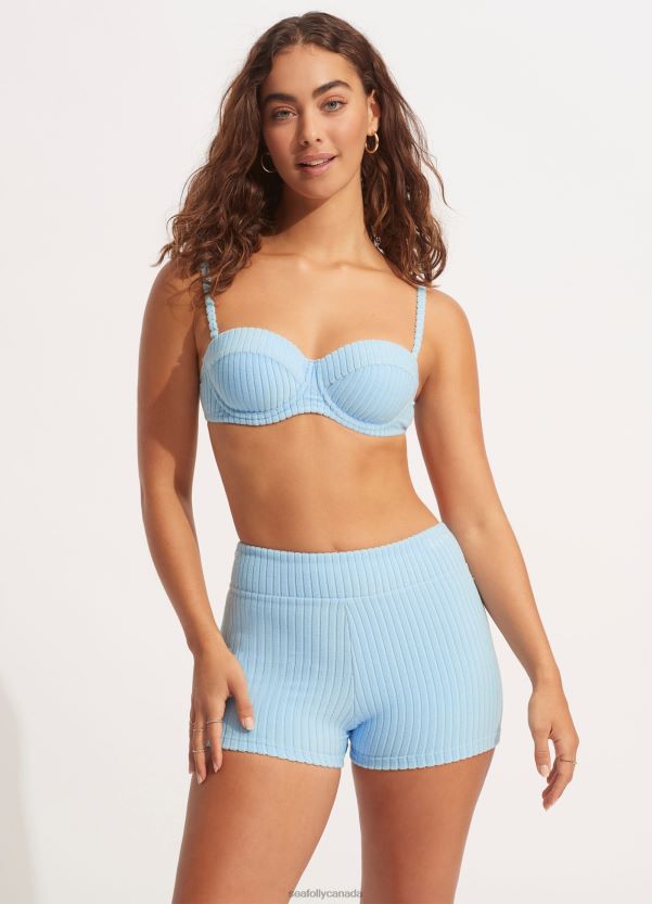 Seafolly Women Havana Bustier Bra ZZ6BL569 Swimwear Powder Blue