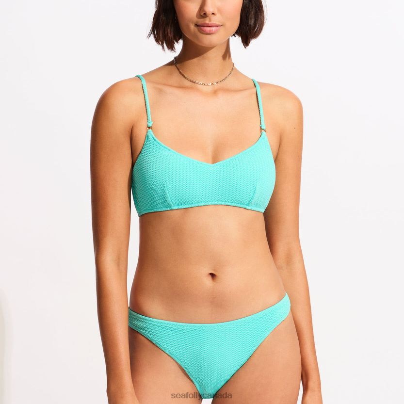 Seafolly Women Sea Dive Bralette ZZ6BL337 Swimwear Aruba Blue