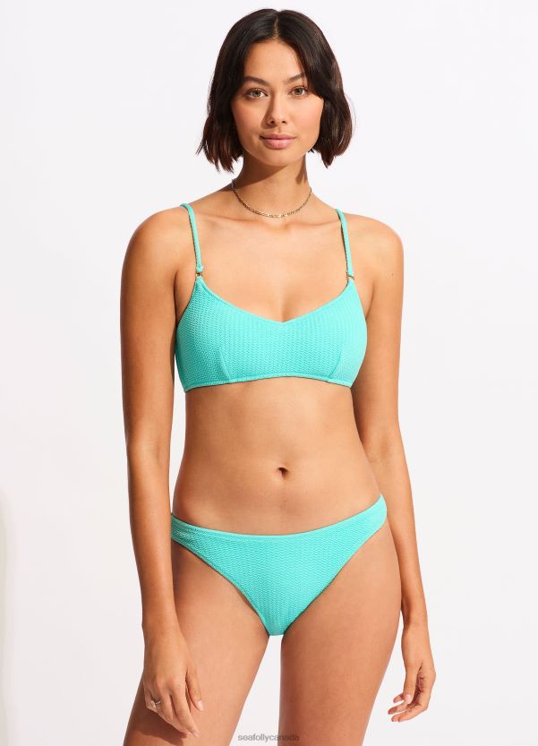 Seafolly Women Sea Dive Bralette ZZ6BL337 Swimwear Aruba Blue