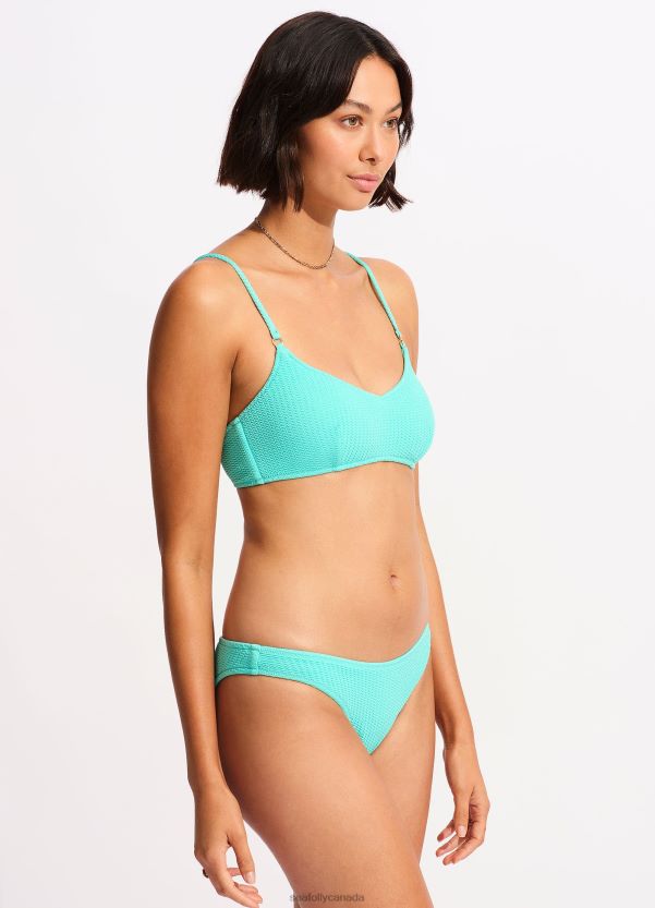 Seafolly Women Sea Dive Bralette ZZ6BL337 Swimwear Aruba Blue