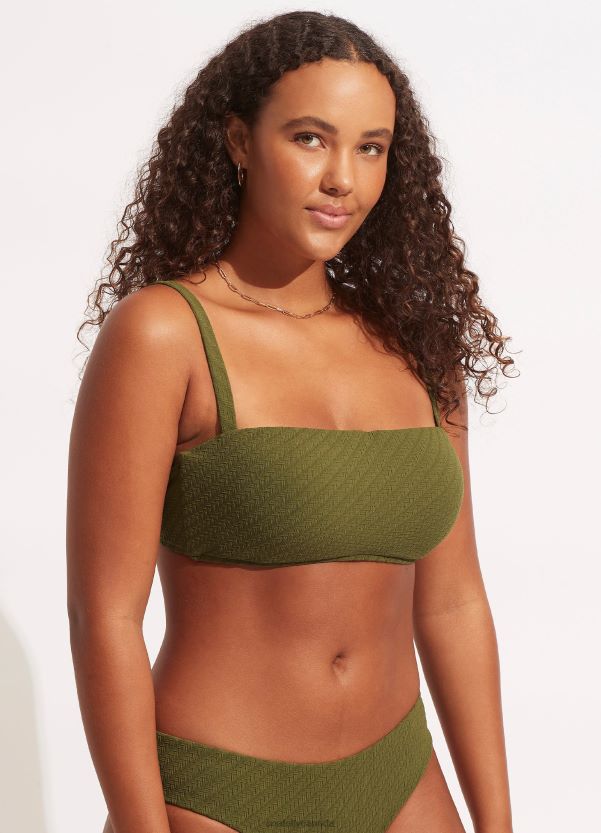 Seafolly Women Willow Tank Bra ZZ6BL230 Swimwear Avocado