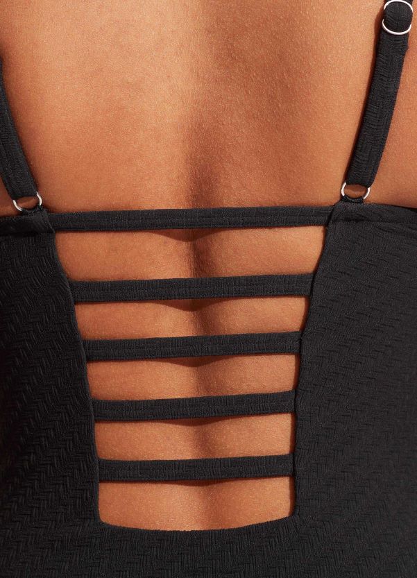 Seafolly Women Willow Dd One Piece ZZ6BL161 Swimwear Black