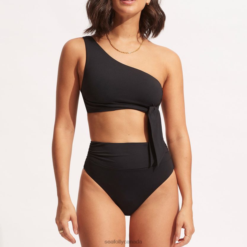 Seafolly Women Collective High Cut Rio ZZ6BL206 Swimwear Black