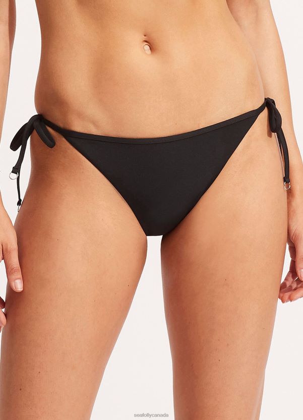 Seafolly Women Collective Hipster Tie Side ZZ6BL225 Swimwear Black