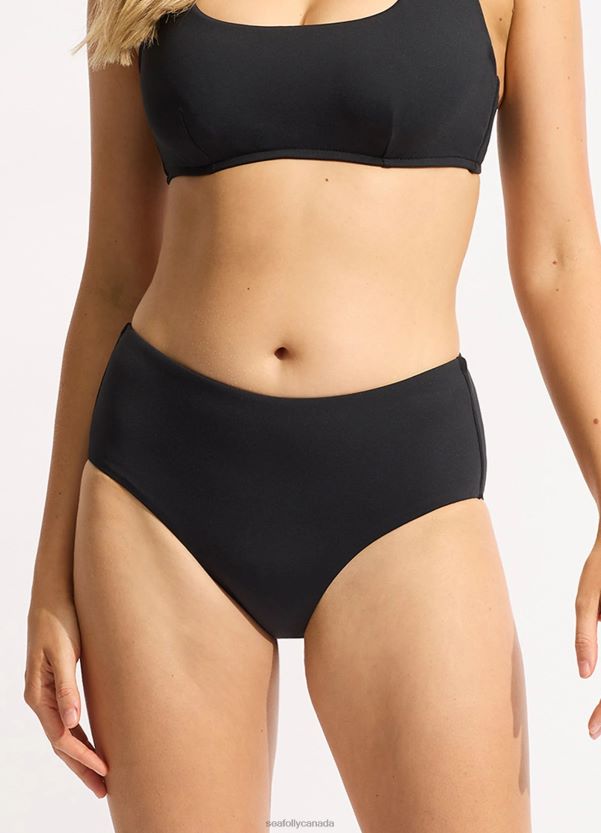 Seafolly Women Collective Wide Side Retro ZZ6BL195 Swimwear Black