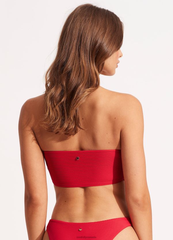 Seafolly Women Essentials Tube Top ZZ6BL539 Swimwear Chilli