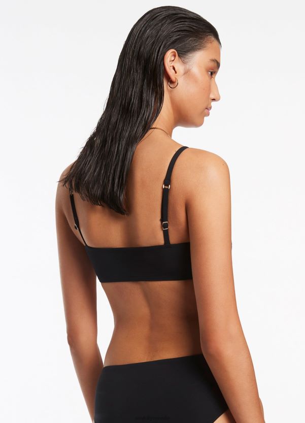 Seafolly Women JetsetPull On Tank Top ZZ6BL298 Swimwear Black