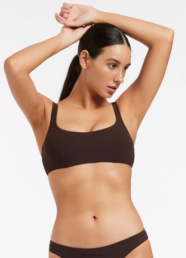 Seafolly Women Jetset C_D Underwire Top ZZ6BL587 Swimwear Chocolate