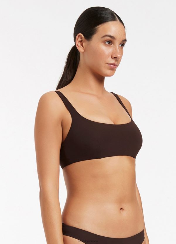 Seafolly Women Jetset C_D Underwire Top ZZ6BL587 Swimwear Chocolate