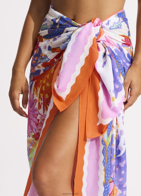 Seafolly Women Under The Sea Sarong ZZ6BL716 Swimwear Fashion
