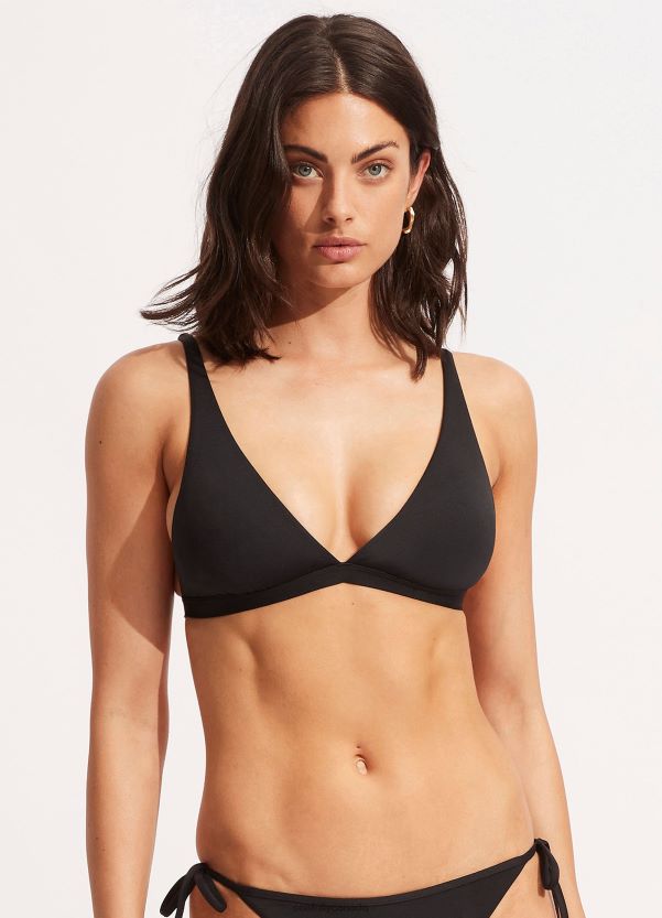 Seafolly Women Collective Longline Tri ZZ6BL239 Swimwear Black