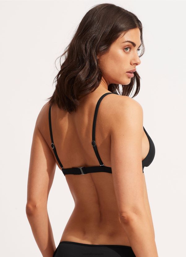 Seafolly Women Collective Longline Tri ZZ6BL239 Swimwear Black